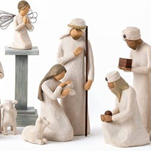 Willow Tree Nativity Starter Figures with The Three Wisemen Plus Angel, 11-Piece Set