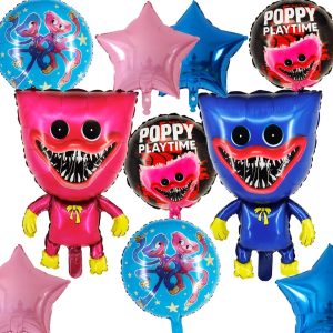 hihihi 10pcs hugg.y birthday party decoration foil balloons theme party supplies
