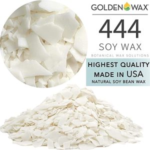 Golden Brand 444 Soy Wax Flakes, All Natural Soy Wax Wholesale Golden Wax 444 for Candle Making Supplies (20 LB)