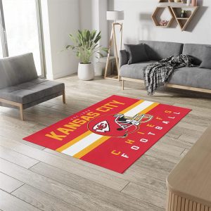 Kansas City Chiefs Edition Carpet Rug, Area Rugs for Living Room, Area Rugs Clearance Indoor Carpet for Living Room Decor and Accessories, Sports Fan Home Decor, Carpet Living Room Rugs 24″ x 36″