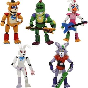 Feromio 5Pcs/Set – Anime Figure Five Nights at Freddys Action Figures – Detachable Joint FNAF Cute Bonnie Bear Rabbit FNAF Foxy FNAF Action Figures PVC Model Five Nights at Freddys Toys