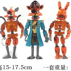 Feromio 5 Pcs/Set – New Five Nights at Freddys Action Figures Detachable Joint Five Nights at Freddys Toys Anime Cute Halloween Freddy Model FNAF Action Figures Toy Gifts