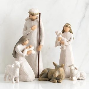 Willow Tree Nativity Starter Figures with The Three Wisemen Plus Camel, 13-Piece Set