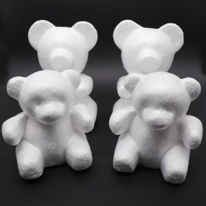 Floral Decor 1pcs 150mm/200mm Modelling Polystyrene Styrofoam Foam Bear White Craft Balls for DIY Christmas Party Decoration Supplies Gifts – (Color: 1M)