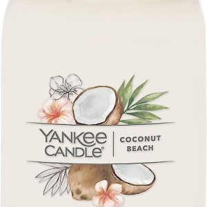 Yankee Candle Coconut Beach Scented, Signature 20oz Large Jar 2-Wick Candle, Over 60 Hours of Burn Time