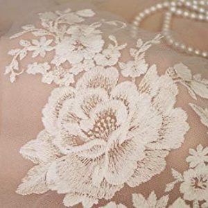 Lace Crafts – lace Applique, Bridal Headpiece Wedding Dress Appliques, Rose Style Cotton lace Appliques