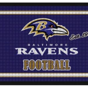 Baltimore Ravens Edition Carpet Rug, Area Rugs for Living Room, Area Rugs Clearance, Indoor Carpet for Living Room Decor and Accessories, Sports Fan Home Decor Rug, Carpet Living Room Rugs 24″ x 36″