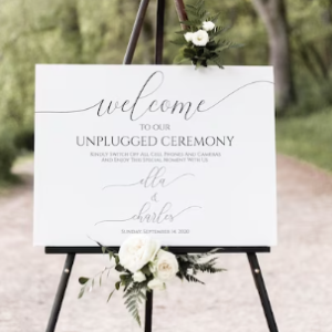 Unplugged Ceremony Sign Template, Wedding Unplugged Sign, No Pictures Wedding Sign, Instant Download, unplugged ceremony sign, Instant Download, Edit with corjl,Printable Wedding Welcome Sign,Welcome sign, INSTANT Download,Welcome Sign Printable