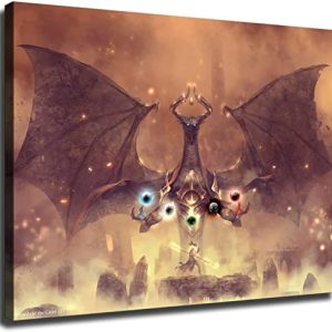 Nicol Bolas, Dragon God, Magic Canvas, Magic The Gathering Poster Canvas Print Wall Gift Decoration Painting for Bathroom Bedroom Living Room Décor