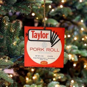 Christmas Ornament Cute, Pork Roll Handmade Ornament, Christmas Decor