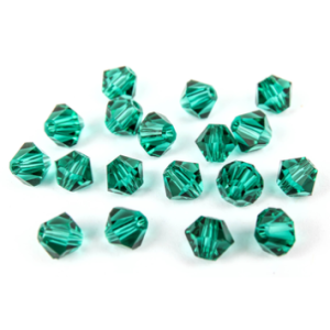 Xucus 5301# K9 Crystal Emerald Color 3mm 4mm 6mm 8mm Crystal Bicone Beads,Garmet/Jewelry Stones Decoration – (Size: 4mm 720pcs)