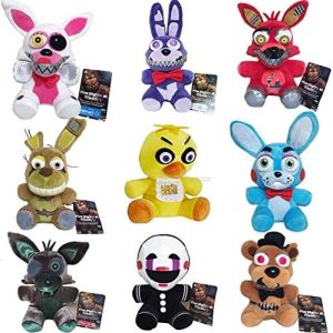 7” FNAF Bonnie Shadow Plush Toys (US Stock) | Five Nights Freddy’s Plush: Springtrap, Foxy, Bonnie, RABIT, Marionette, Chica Plush | Kids Doll, Gifts for FNAF Fan