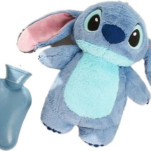 SMKOOP Disney Anime Hobby Stitch Winter Extra Large Plush Botella de Agua Caliente Mujer # 39; s Home Water Filling Hand Warmer Gift for Novia