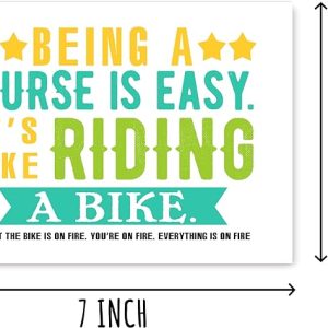 It’s Like Riding A Bike Card – Appreciation Card – Gift For Nurse – Funny Nurse Card – Thanks Card – Humor Greeting Card