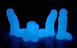 Penis Valve Stem Cap – Blue Glow in The Dark – Perfect Prank/Gag Gift- Funny Valve Stem Cap