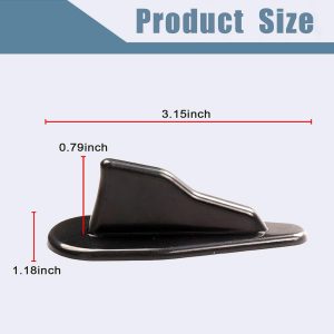 10 Pcs Car Shark Fin Antenna Kit, Car Decoration Universal Rear Bumper Canards Splitter, Oto exterior accessories, Stick-on Spoiler Roof Air Vortex Decorative Aerial