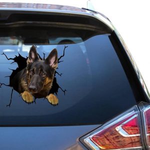 German Shepherd Stickers for Car Waterproof, UV-Resistant Window Decal, Vibrant Design, Easy Application, and Long-Lasting Durability