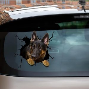 German Shepherd Stickers for Car Waterproof, UV-Resistant Window Decal, Vibrant Design, Easy Application, and Long-Lasting Durability