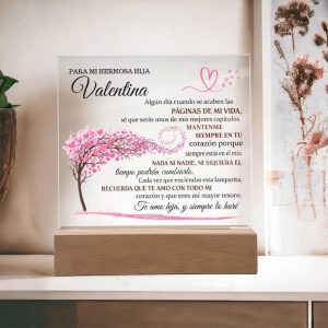 Lampara Con Mensaje de Amor Para Hija – Personalizado – Eres Mi Mayor Tesoro – Regalos de Navidad para Hija, Regalos de Cumpleanos para Hijapara hija, Vintage Street Sign Plaque Print, Wedding Street