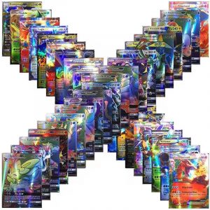Pokémon Brand 100 pcs GX Vmax Random Collectible Cards Featuring Iconic Designs – Perfect for Trading & Collecting – Surprise Pack – Kids Gift