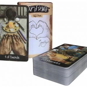 Out of Hand Tarot Deck – 78-Card Modern Tattoo-Inspired Tarot Cards for Intuitive Readings and Self-Discovery – Pocket Size 10.3 x 6 cm