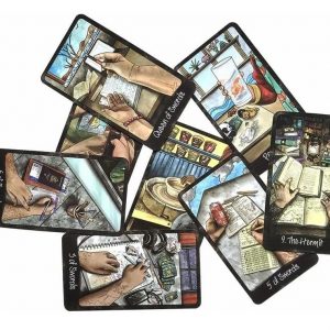 Out of Hand Tarot Deck – 78-Card Modern Tattoo-Inspired Tarot Cards for Intuitive Readings and Self-Discovery – Pocket Size 10.3 x 6 cm